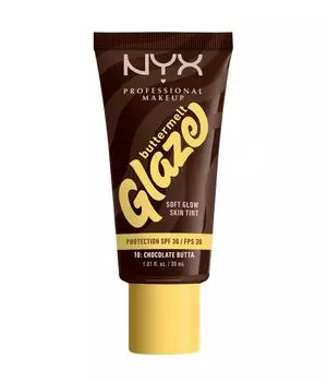Жидкая основа NYX Professional Makeup Buttermelt Glaze Soft Glow Skin Tint SPF 30, Nr. 10 - Chocolate Butta, 30 ml