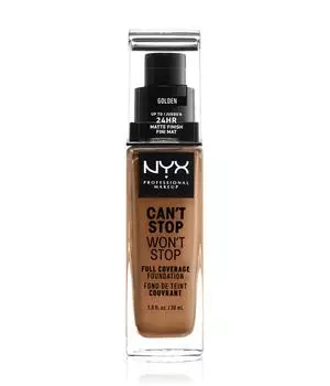 Жидкая основа NYX Professional Makeup Can't Stop Won't Stop 24-Hour Foundation, Nr. 13 - Golden, 30 ml
