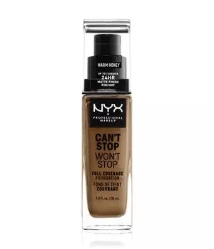 Жидкая основа NYX Professional Makeup Can't Stop Won't Stop 24-Hour Foundation, Nr. 15.9 - Warm Honey, 30 ml