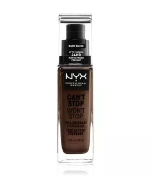 Жидкая основа NYX Professional Makeup Can't Stop Won't Stop 24-Hour Foundation, Nr. 22.5 - Warm Walnut, 30 ml