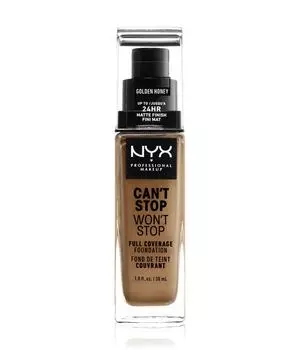 Жидкая основа NYX Professional Makeup Can't Stop Won't Stop 24-Hour Foundation, Nr. 14 - Golden Honey, 30 ml
