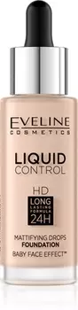 Жидкая основа с пипеткой Eveline Cosmetics Liquid Control, 002 Soft Porcelain 32 ml
