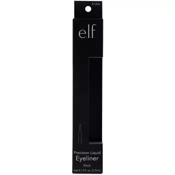 Жидкая подводка для глаз elf Precision с ультратонким кончиком, черная, 0,13 жидких унции E.L.F.