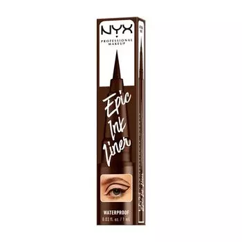Жидкая подводка для глаз Epic ink liner с ручкой NYX Professional Makeup, цвет milk chocolate, 1 мл
