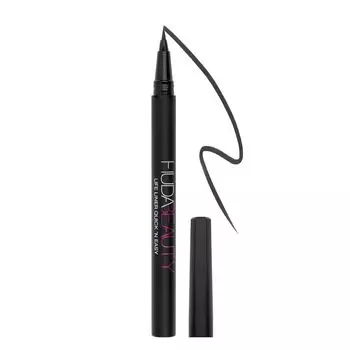 Жидкая подводка для глаз life liner quick 'n easy precision liquid eyeliner Huda Beauty, цвет very vanta (extreme black), 1 мл