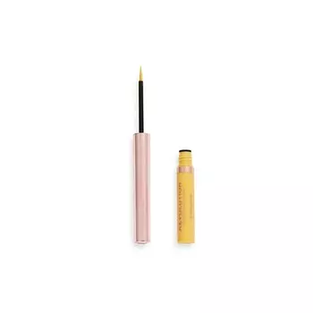 Жидкая подводка для глаз неонового цвета тепла Лимонно-желтый, Makeup Revolution