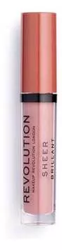 Жидкая помада 113 Heart Race, 3 мл Makeup Revolution, Sheer Brilliant