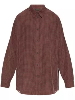 Жидкая рубашка Balenciaga, красный