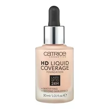 Жидкая тональная основа HD Catrice, цвет 010 light beige, 30 мл