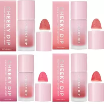 Жидкие румяна Cheeky Dip Теплые холодные розово-персиковые оттенки W7