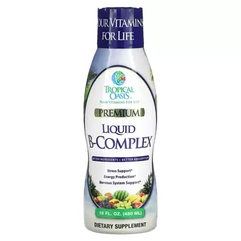 Жидкий комплекс витаминов Tropical Oasis Premium Liquid B-Complex, 480 мл