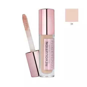 Жидкий консилер C4, 3,4 мл Makeup Revolution, Conceal & Define