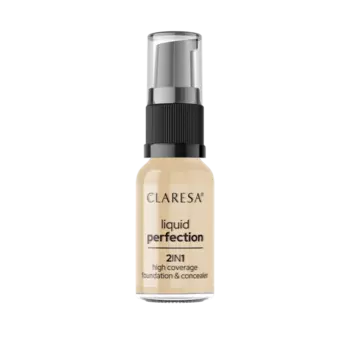 Жидкий консилер и тональный крем с гиалуроновой кислотой для лица 103.5 светлый нюд, 18 г Claresa Liquid perfection, цвет 103,5