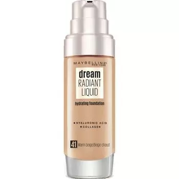 Жидкий макияж Dream Radiant № 41 Теплый бежевый Maybelline New York, 30 ml