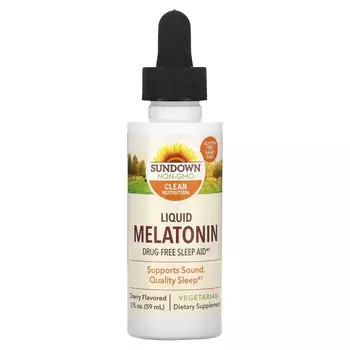 Жидкий Мелатонин Sundown Naturals со вкусом вишни