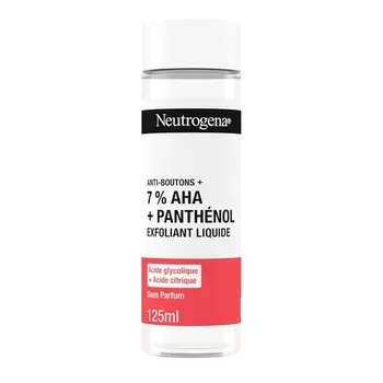 Жидкий пилинг против акне с 7% AHA и пантенолом 125 мл Neutrogena