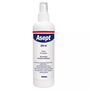 Жидкий спрей для дезинфекции кожи, 250мл Asept, inna