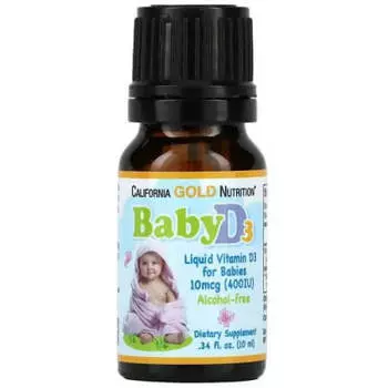 Жидкий витамин D3 для детей California Gold Nutrition, 10 мл