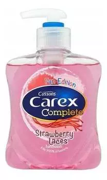 Жидкое антибактериальное мыло клубника, 250 мл Carex