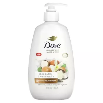 Жидкое мыло для рук Dove Advanced Care масло ши и тёплая ваниль, 355 мл