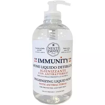 Жидкое мыло для рук Immunity Hygiene, 500 мл, белое, Nesti Dante
