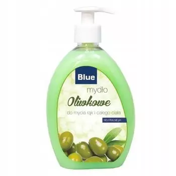 Жидкое мыло Голубое, Оливковое, 500мл, BLUE-9