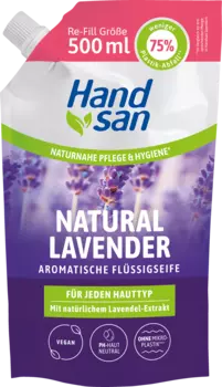Жидкое мыло Handsan aromatische Flssigseife Natural Lavender Nachfllbeutel