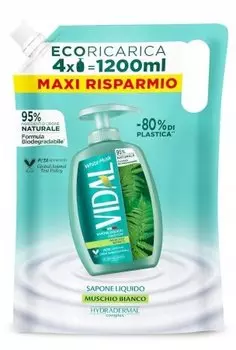 Жидкое мыло с белым мускусом, 1,2 л Vidal
