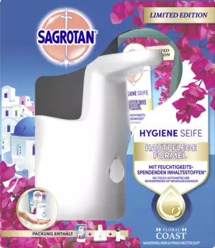 Жидкое мыло Sagrotan No-Touch Automatischer Seifenspender Starter-Set Sweet Summer