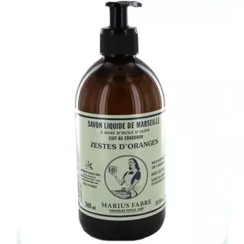 Жидкое мыло Savon De Marseille с апельсиновой цедрой 500 мл, Marius Fabre