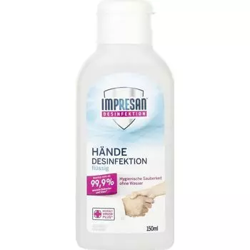 Жидкость для дезинфекции рук Impresan, 150 ml