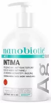 Жидкость для интимной гигиены, 500 мл Nanobiotic, Med Plus Silver Intima
