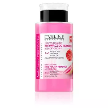 Жидкость для снятия лака 3 в 1, 190 мл Eveline Cosmetics, Nail Therapy