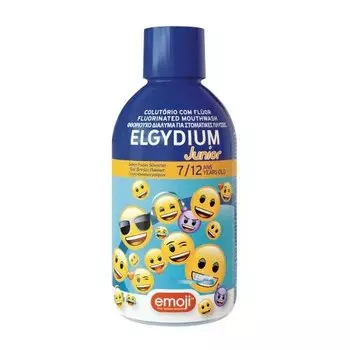 Жидкость с эмодзи Junior для детей 7-12 лет, 500 мл Elgydium