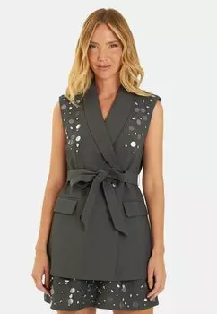 Жилет ABALORIOS Alma en Pena, серый