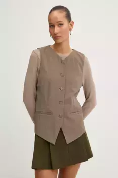 Жилет Abercrombie & Fitch, коричневый