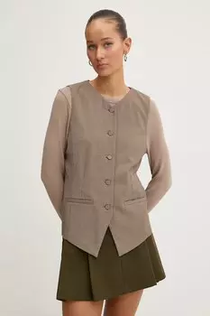 Жилет Abercrombie & Fitch, коричневый