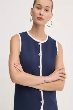 Жилет Abercrombie & Fitch, темно-синий