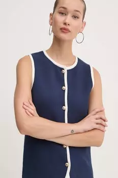 Жилет Abercrombie & Fitch, темно-синий