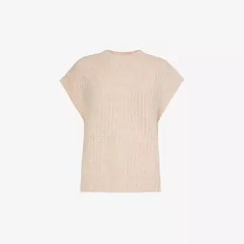 Жилет Adam свободного кроя из эластичной смесовой шерсти Anine Bing, слоновая кость