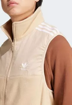 Жилет ADICOLOR 3-STRIPES MICROFLEECE adidas Originals, бежевый