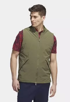 Жилет adidas Golf ULTIMATE365 TOUR FROSTGUARD FULL-ZIP, цвет olive strata