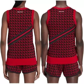 Жилет Adidas X Wales Bonner Knit «Multicolor» Adidas Originals, красный/черный