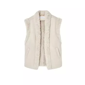 Жилет Adolfo Dominguez Recycled Polyester, бежевый