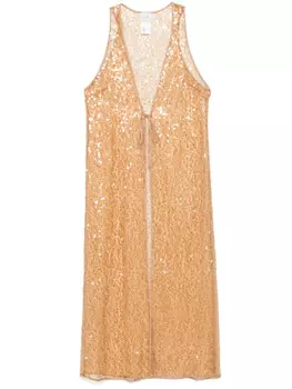 Жилет Alysi, украшенный пайетками, желтый