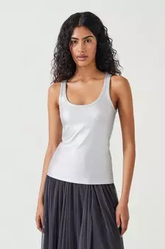 Жилет Alyssa с металлическим ребром Hush, серебряный