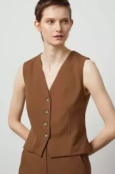Жилет Answear Lab, коричневый