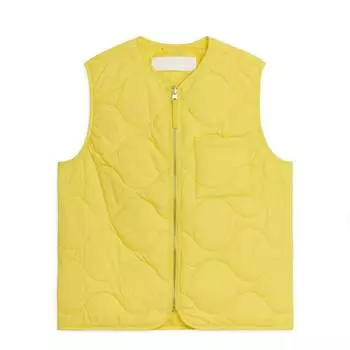 Жилет ARKET Quilted Inner, желтый