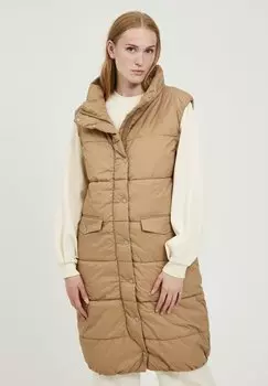 Жилет b.young удлиненный, бежевый