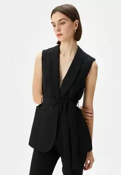 Жилет BELTED POCKET DETAIL Koton, цвет black